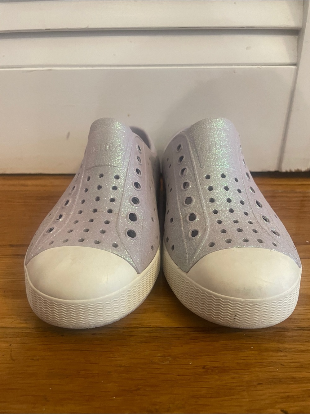 Native Kids Water Shoe - Sparkle Lavender Slip-On